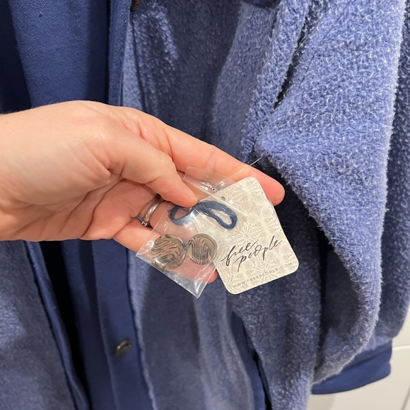 NWT Free people ruby blue longline jacket - Picture 7 of 8